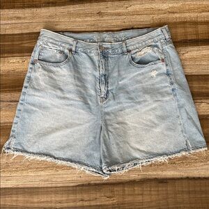 American Eagle Light Blue Denim Shorts